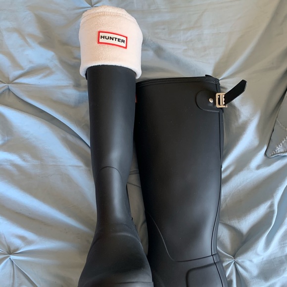 Hunter Tour Packable Waterproof Rain Boots Size 8 - Picture 2 of 6